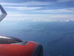 Avião chegando a Maiorca