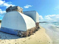 Bunker na praia de Es Trenc