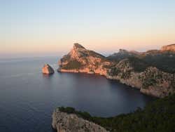 Cabo Formentor visto do alto