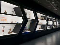 Troféus e taças do museu
