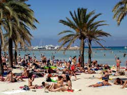Verão na praia de S'Arenal